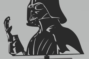 Estrela guerras darth Vader arte 3d print model - Mito3D