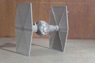 star wars episode vii first order tie fighter miniatures force awakens 3d print model - Mito3D