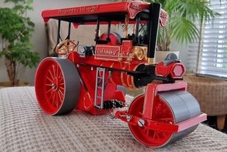 Steamroller stoomwals 3d smokey anno 1930 progettato ed sept7 arte 3d print model - Mito3D