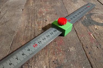 steel ruler marking gauge other rule depth stop diy tool freecad prusa slic3r 3d print model - Mito3D