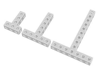 Stemfie vigas t shaped simétrico juguetes stemfie3d mecano Lego construcción conjunto haz vástago cocido 3d print model - Mito3D