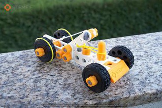 stemfie lastik bant odaklı bir araba oyuncaklar stemfie3d sps-000001 stemfie3dproject inşaat ayarlayın playset 3d baskı oyuncak mekanik meccano lego 3d print model - Mito3D