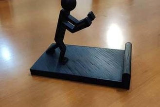 stickman - phone stand For your home di3d smartphone holder 3d print model - Mito3D