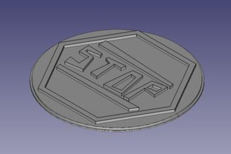 stop sign screen cover other 3d print model - Mito3D