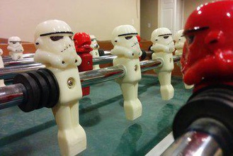 stormtrooper foosball heads games star wars 3d print model - Mito3D