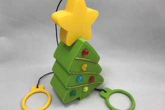 string climbing christmas tree toys 3d print model - Mito3D