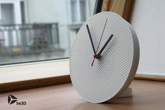 structure clock your home time watch wall 3d print model - Mito3D