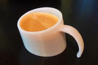 sunken coffee mug other 3d print model - Mito3D
