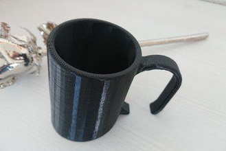 batık kupa sanat kahve mug 3d print model - Mito3D