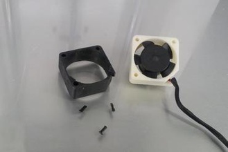 sunon 25x25 cooling fan frame replacement 3d printer parts enhancements hot end 3d print model - Mito3D