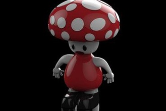 super mario toad - Spielzeug 3d print model - Mito3D