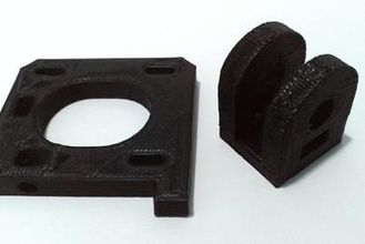 suporte para correia e moteur - eixo y graber i3 maker diy 3d print model - Mito3D