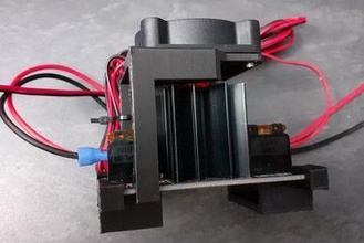 suporte ventilador 40mm mosfet 30a 3D impressora partes melhorias 3d print model - Mito3D