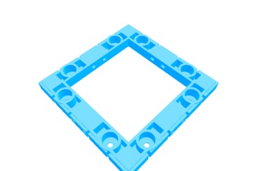 supporto magnete dungeon piastrelle 2x2 giochi pathfinder piastrella dnd 3D print model - Mito3D