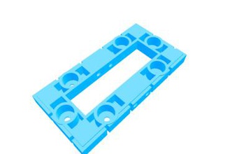 soporte de imán mazmorra tile 2x2 juegos pathfinder azulejo no molestar madera 3d print model - Mito3D
