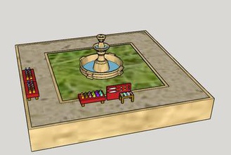 sword art online-hollow fragment Arche sophia square diorama kit 3d-Drucker-Teile-Verbesserungen 3d print model - Mito3D