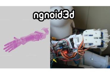 Sylvie 2021 robot bras Fabricant Bricolage animatronique main inmoov 3d print model - Mito3D