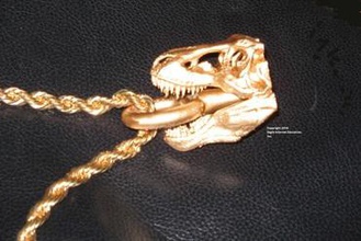 t-rex dinosaure tyrannosaure pendentif bijoux trex le charme 3d print model - Mito3D