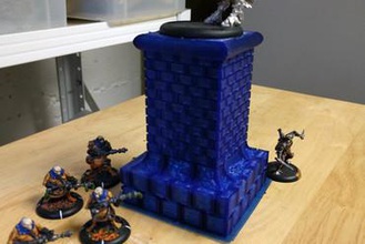 mesa pedestal de estátua brinquedos tabletopgame paisagem 3d print model - Mito3D