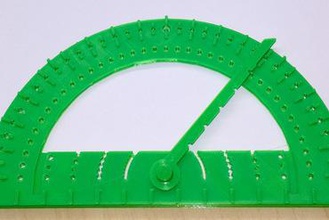 tactile protractor education tactilesolution braille 3d print model - Mito3D