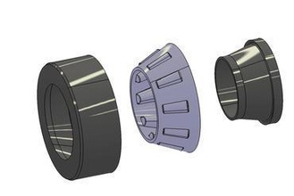 cojinete de rodillos cónicos id 25 mm 50 od Impresora 3d piezas mejoras rodamiento 3d print model - Mito3D