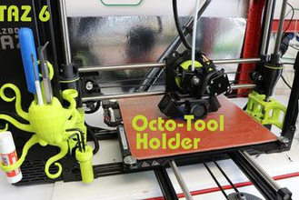 taz6 octo-tool holder - 3d design thermoforming prints printer parts enhancements tool thermoform enhancement process 3d print model - Mito3D