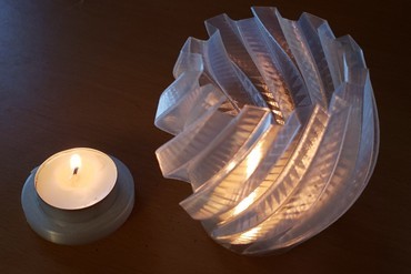 tea candle holder candleholder 3D print model - Mito3D