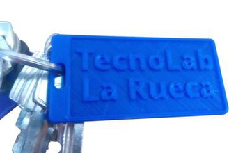 tecnolab - rueca keychain your home keychains 3d print model - Mito3D