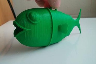 telescoping fish ornament contest makingmerry 3d print model - Mito3D