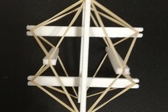 tensegridad icosahedrom toys tensegrity 3d print model - Mito3D