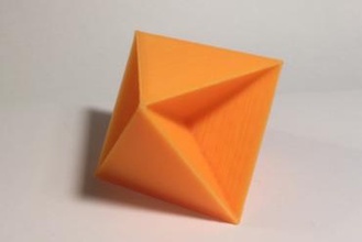 tetrahemihexahedron d'autres les mathématiques de l'art polyèdres 3d print model - Mito3D