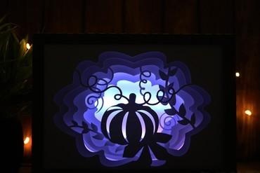 şükran günü kabak ışık Kutu ev Calabaza cadılar bayramı Lampara Lamba hafif kutu dekorasyon 3d print model - Mito3D