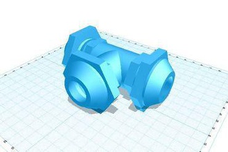 threaded t fitting osat project maker diy water piping hose connector relief 3d print model - Mito3D