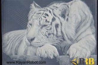 tiger-relief Kunst 3d print model - Mito3D