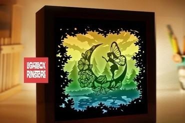 tinker bell fairy light box For your home lightbox lamp lampara tinkerbell 3d print model - Mito3D