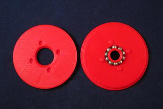 tinkeriffic bb de roulement 60 mm bobine la broche L'imprimante 3d pièces améliorations 3d print model - Mito3D