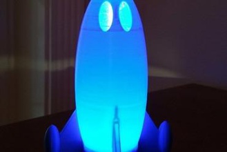 tinkerlight rocket lampe votre maison 3d print model - Mito3D