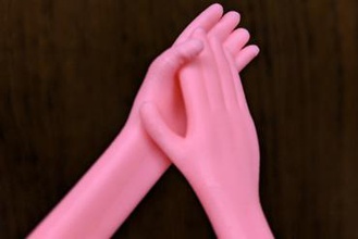tiny clapping hands fashion applause 3d print model - Mito3D