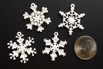 pequeno floco de neve ornamentos - máquina sua casa a flocos tiny ornamento férias 3d print model - Mito3D