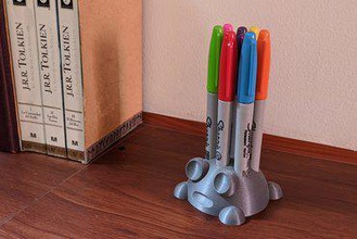 toad marker holder gadget markers sharpie sharpies stand office home 3d print model - Mito3D