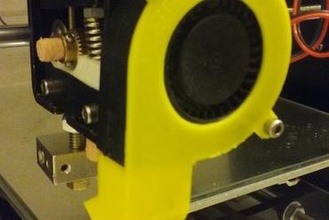 tobera par ventilador capa L'imprimante 3d de pièces améliorations fan extrusor la buse 3d print model - Mito3D