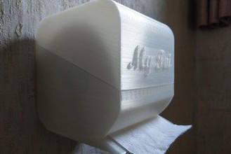 toilet paper holder your home closed education 3d print model - Mito3D