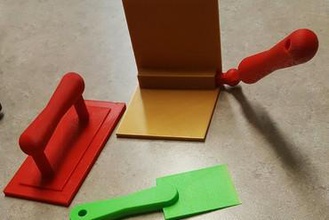 Werkzeug-Tasche Geschenk-set trockene Wand, Kurven-tool, float Farbe Schaber maker diy Kurven-tool Trockenbau schweben 3d print model - Mito3D