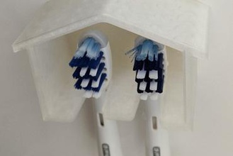 oral diş fırçası tutucu house-b elektrikli ev oral-b banyo 3d print model - Mito3D