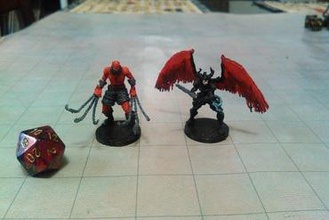 torture devil miniatures demon test monster tabletop gaming dungeons dragons dnd d&d 3d print model - Mito3D