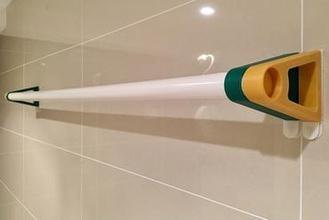 towel hanger 25 mm plastic pipe your home bathroom command strip 3d print model - Mito3D