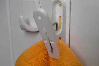 towel hanger clip For your home pin peg clothes 3d print model - Mito3D