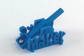 Spielzeug-Katapult maker faire - Spielzeug gumball Katapult 3d print model - Mito3D