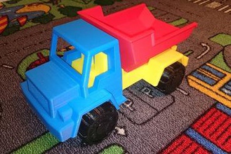 Spielzeug Muldenkipper 3d-Drucker-Teile-Verbesserungen - dump truck Auto spielen daniel noree barspin Spaß 3d print model - Mito3D