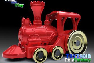 tren de juguete los juguetes toytrain 3d print model - Mito3D